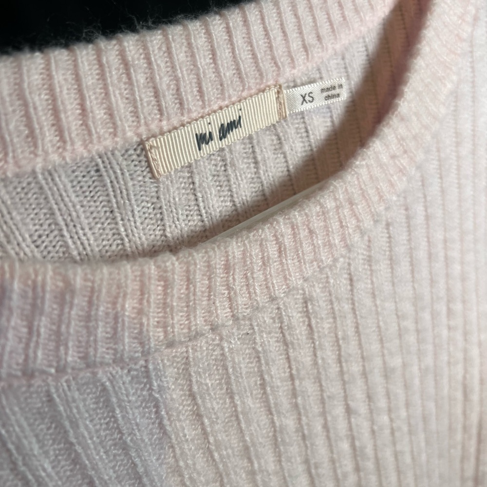 Light pink crop sweater